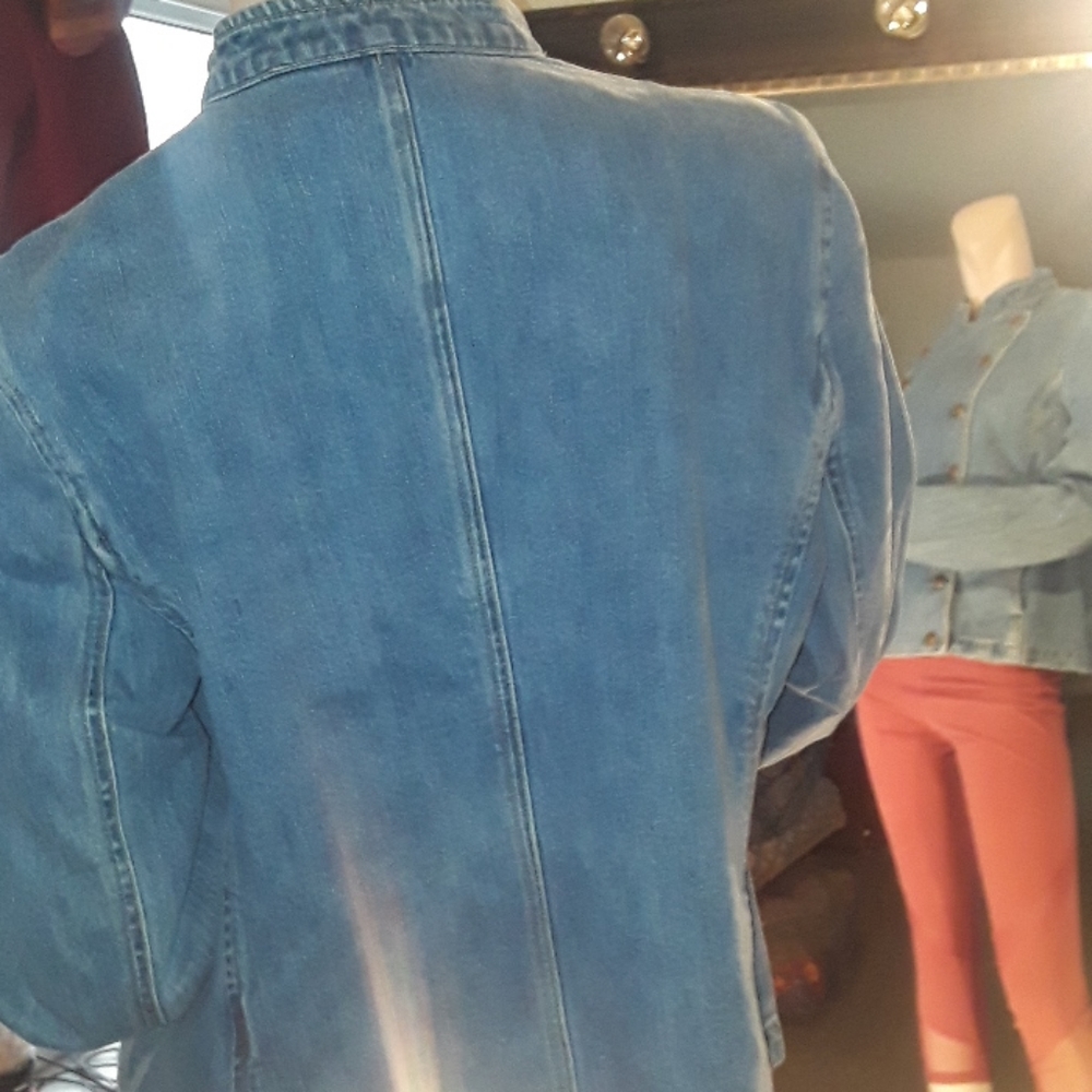 Lauren Ralph Lauren Double Breasted Denim … - Picture 11 of 11